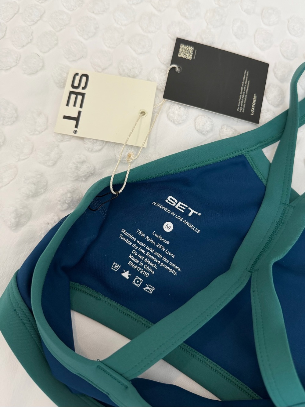 SET ACTIVE LuxForm Lux Swim Bra Lagoon Medium BNWT - Picture 7 of 8